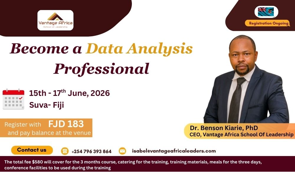 Data Analysis & Visualization Training Suva, Fiji (15th to 17th June 2026)