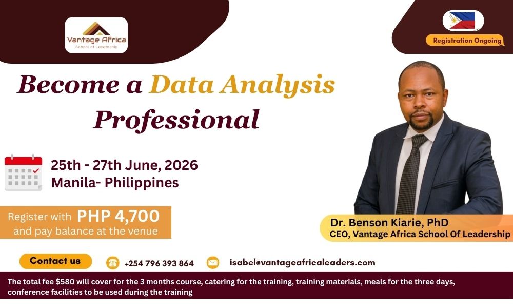 Data Analysis & Visualization Training Manila, Philippines (25th to 27th June 2026)