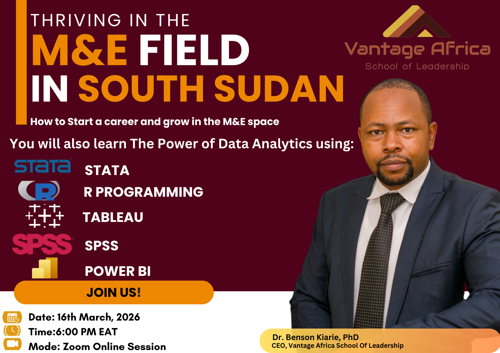 Free M&E Training Session: Thriving in M&E Field (16th March) - South Sudan